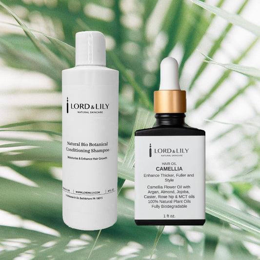 Natural Bio-Botanical Shampoo + Camellia Hair Oil Bundle