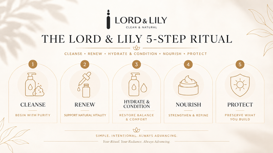 The Lord & Lily 5-Step Ritual: Cleanse, Renew, Hydrate, Nourish & Protect