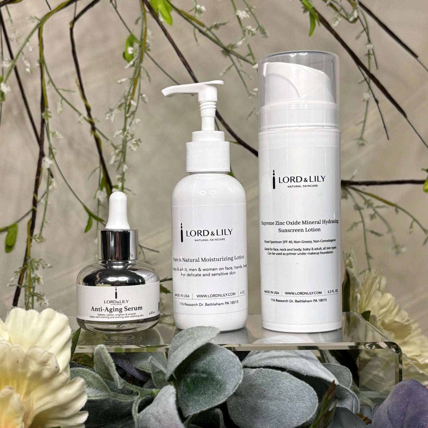 Essential Glow Trio - 3 Pieces Set for Men & Women, Day & Night - Simple Steps. Powerful Results. Clean Skincares. Your Everyday Skin Ritual